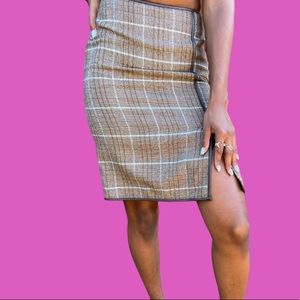 Grid Work Skirt
